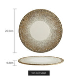 Flat Tray Fancy Steak Meal Dish For Home Creative and Slightly Luxury Western Tableware Ceramic Plate - Julia M LifeStyles