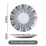 Geometric Pattern Ceramic Dinner Set - Julia M LifeStyles