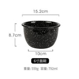 Japanese Style Retro Black White Spotted Ceramic Tableware Set - Julia M LifeStyles