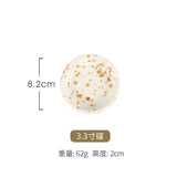 Japanese Style Ins Retro Irregular Black White Spotted Tableware High Aesthetic Value Ceramic Bowls Plates Sets Household Use - Julia M LifeStyles