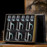 Crystal Elegance: 10-Piece White Wine Glass Set with Gold Accents - Julia M LifeStyles