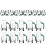 Crystal Elegance: 10-Piece White Wine Glass Set with Gold Accents - Julia M LifeStyles