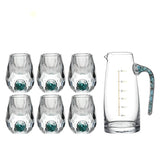 Crystal Elegance: 10-Piece White Wine Glass Set with Gold Accents - Julia M LifeStyles