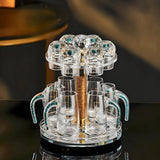 Crystal Elegance: 10-Piece White Wine Glass Set with Gold Accents - Julia M LifeStyles