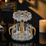 Crystal Elegance: 10-Piece White Wine Glass Set with Gold Accents - Julia M LifeStyles