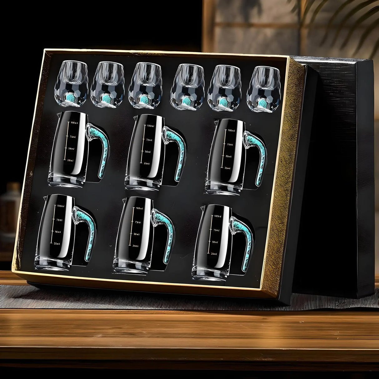 Crystal Elegance: 10-Piece White Wine Glass Set with Gold Accents - Julia M LifeStyles