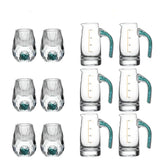 Crystal Elegance: 10-Piece White Wine Glass Set with Gold Accents - Julia M LifeStyles