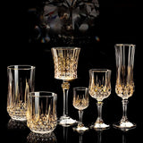 European Elegance Crystal Whiskey and Wine Glass Set - Julia M LifeStyles