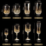 European Elegance Crystal Whiskey and Wine Glass Set - Julia M LifeStyles