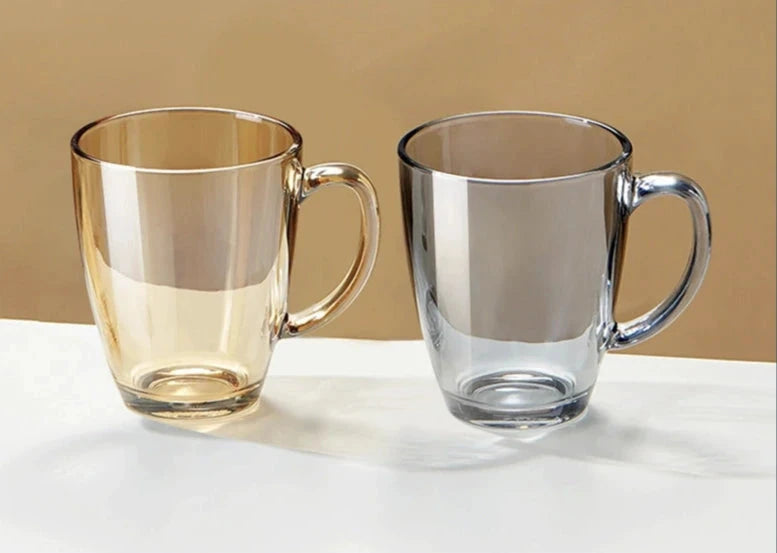 Julia M Lifestyles 380ml Drop-Resistant Tempered Glass Mug Julia M Home & Kitchen