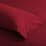Luxury Wine Red Tencel Cotton Bedding Set with Duvet Cover and Pillowcases - Julia M LifeStyles