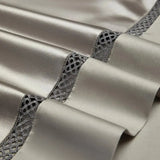 Silk - Like Satin 4 - Piece Duvet Cover Set with Double Stitching & Pillowcases - Julia M LifeStyles