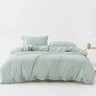Ultra Soft 100% Washed Cotton Grey Stripe Duvet Cover Set with Sheet & Pillowcases - Julia M LifeStyles