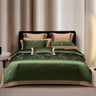 Silk-Like Satin 7-Piece Duvet Cover Set with Double Stitching & Pillowcases - Julia M LifeStyles