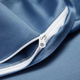 Silk-Like Satin 7-Piece Duvet Cover Set with Double Stitching & Pillowcases - Julia M LifeStyles