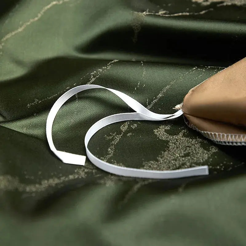 Silk - Like Satin 7 - Piece Duvet Cover Set with Double Stitching & Pillowcases - Julia M LifeStyles