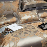 Silk-Like Satin 7-Piece Duvet Cover Set with Double Stitching & Pillowcases - Julia M LifeStyles