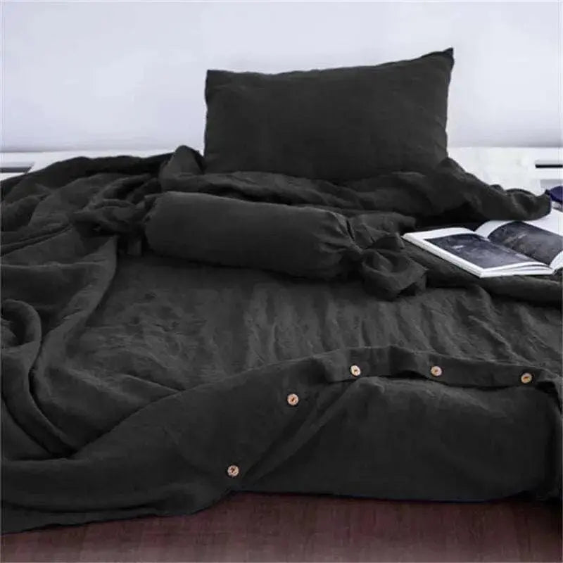 Farmhouse Linen Bedding Set - Julia M LifeStyles