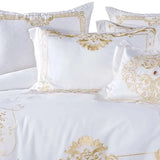 Elegance in Cotton: Luxurious Embroidered Duvet Cover Set - Julia M LifeStyles