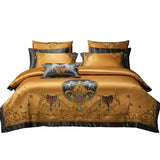 European Embroidery silk cotton bedspread set with palace style design for 1.8M bed