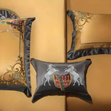 European Embroidery palace style silk cotton bedspread set on 1.8M bed with elegant embroidery and satin weave