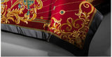 European Embroidery palace style silk cotton bedspread set for 1.8M bed with elegant embroidery and satin weave