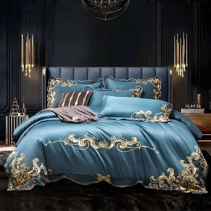 Geometric Cotton Duvet Cover Set - 1000TC Fabric - Julia M LifeStyles