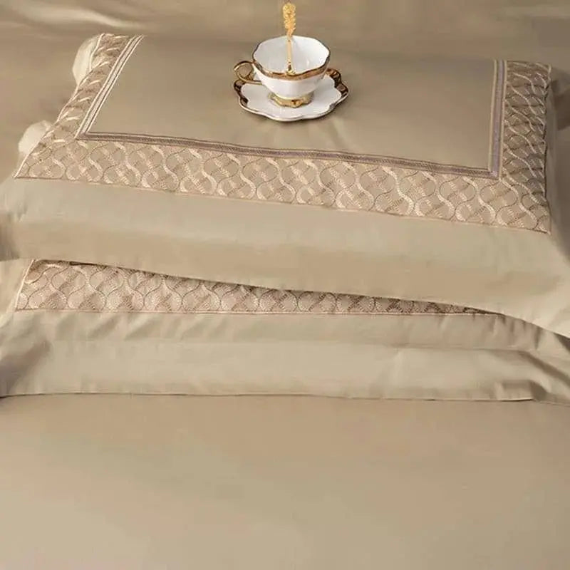 Luxury Elegance 1400 TC Cotton Embroidered Bedding Set - Julia M LifeStyles