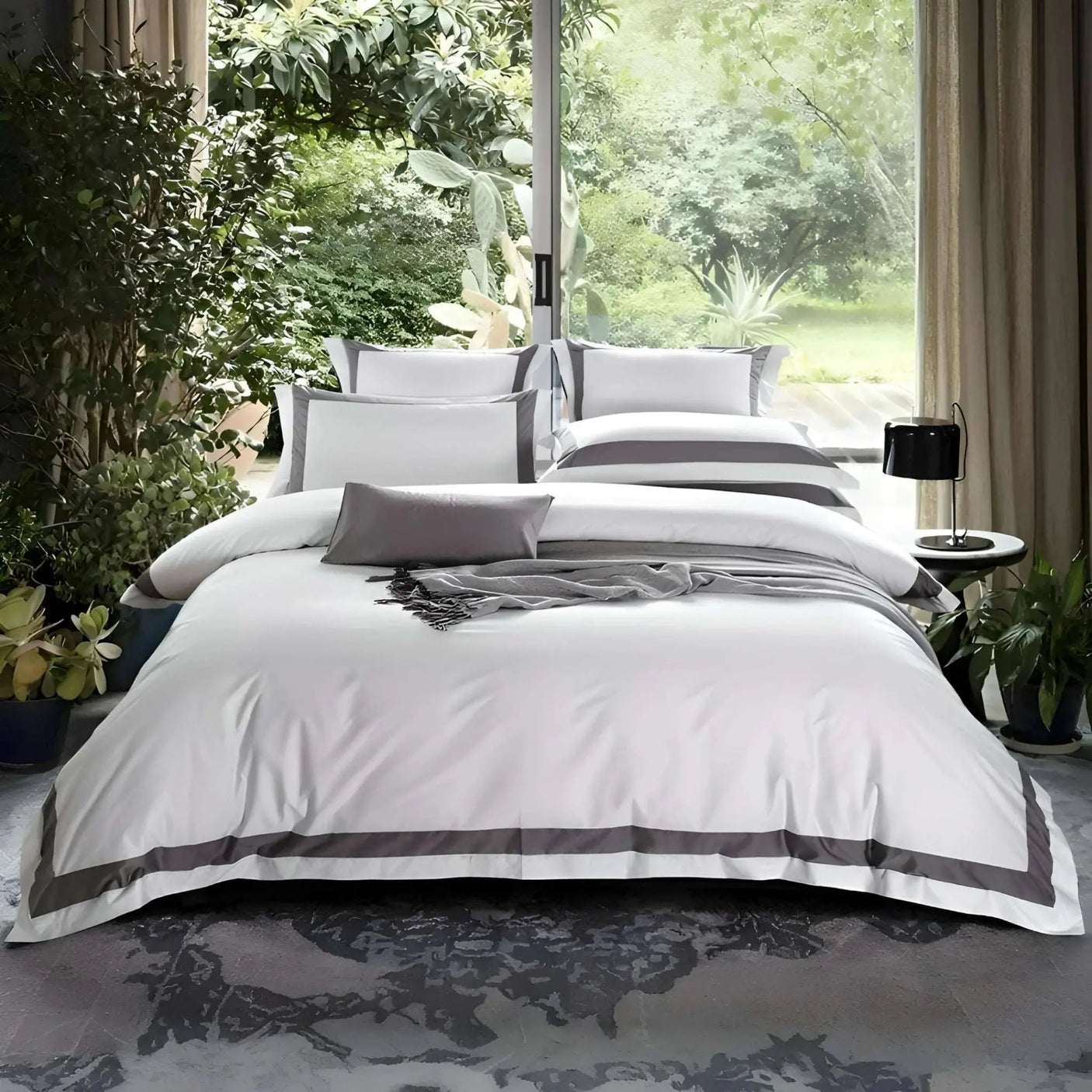 4-Piece Cotton Duvet Cover Set - Julia M LifeStyles