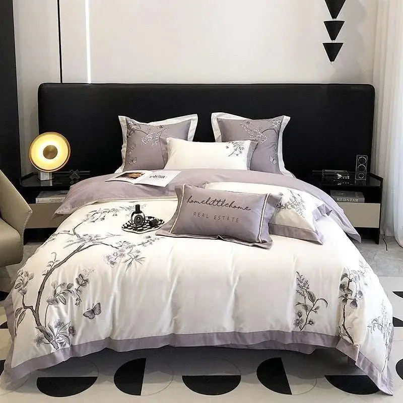 Luxury Cotton Duvet Cover Set - Hotel Comfort - Julia M LifeStyles