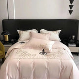 Floral Dreams Embroidered Cotton Bedding Set - Julia M LifeStyles