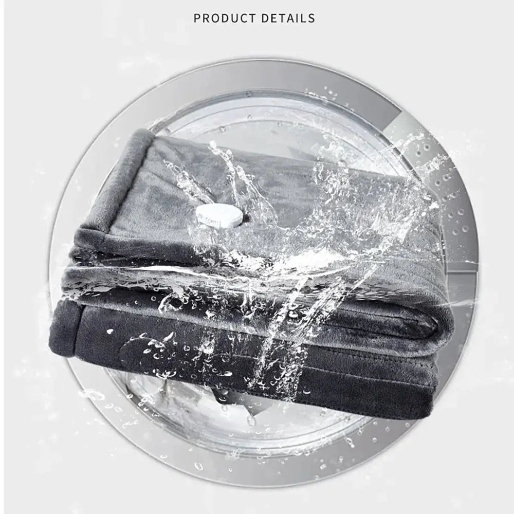 Flannel & Sheepskin Electric Blanket with 9 Heat Settings and Auto Shut-Off - Julia M LifeStyles