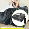 Flannel & Sheepskin Electric Blanket with 9 Heat Settings and Auto Shut-Off - Julia M LifeStyles
