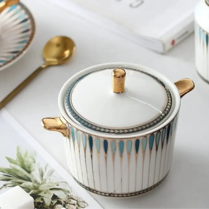 Luxury European-Style Bone China Tea Set for Six - Julia M LifeStyles