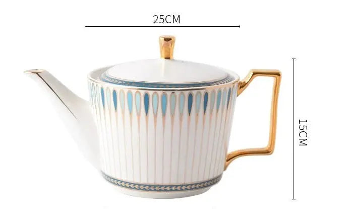 Luxury European-Style Bone China Tea Set for Six - Julia M LifeStyles