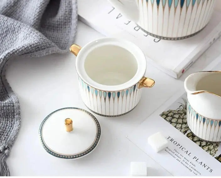 Luxury European-Style Bone China Tea Set for Six - Julia M LifeStyles