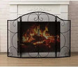 Vintage-Black Heavy Duty Fireplace Screen - Julia M LifeStyles