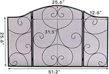 Vintage-Black Heavy Duty Fireplace Screen - Julia M LifeStyles