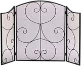 Vintage-Black Heavy Duty Fireplace Screen - Julia M LifeStyles