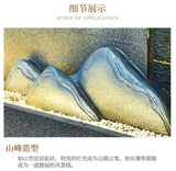 Water Curtain Wall Flowing Water Ornaments Humidified Rockery House Modern Hallway Screen Fish Pond Hotel Creative Front Desk Wall Fountain - Julia M LifeStyles
