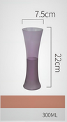 Purple Frosted Glass Wine Goblet: Elegant Champagne Cup Julia M Home & Kitchen