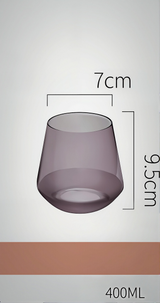 Purple Frosted Glass Wine Goblet: Elegant Champagne Cup Julia M Home & Kitchen