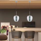 Modern Glass LED Pendant Lights Clear Hanging Lamp - Julia M LifeStyles