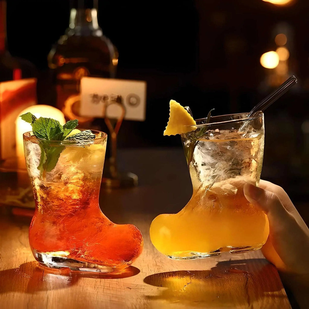 Elegant Glass Beer Boots - Unique Cocktail & Wine Cups - Julia M LifeStyles