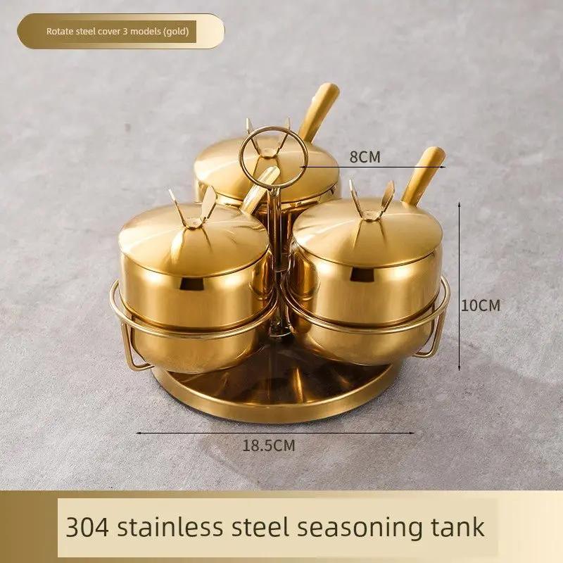 Kitchen Combination Home Seasoning Can Stainless Steel - Julia M LifeStyles