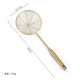 Golden Stainless Steel Skimmer Strainer - Kitchen Tools - Julia M LifeStyles