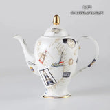 Vintage Bone China Tea Pot British Ceramic Teapot Europe Porcelain Coffee Pot Cafe Drinkware Advanced Teaware Drop Shipping - Julia M LifeStyles