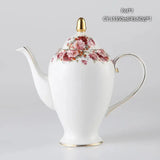 Vintage Bone China Tea Pot British Ceramic Teapot Europe Porcelain Coffee Pot Cafe Drinkware Advanced Teaware Drop Shipping - Julia M LifeStyles