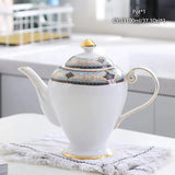 Vintage Bone China Tea Pot British Ceramic Teapot Europe Porcelain Coffee Pot Cafe Drinkware Advanced Teaware Drop Shipping - Julia M LifeStyles