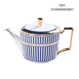 Vintage Bone China Tea Pot British Ceramic Teapot Europe Porcelain Coffee Pot Cafe Drinkware Advanced Teaware Drop Shipping - Julia M LifeStyles
